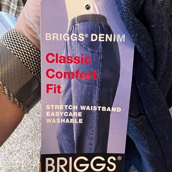 Vintage Briggs Denim Elastic Waist Jeans nwt - Picture 8 of 8